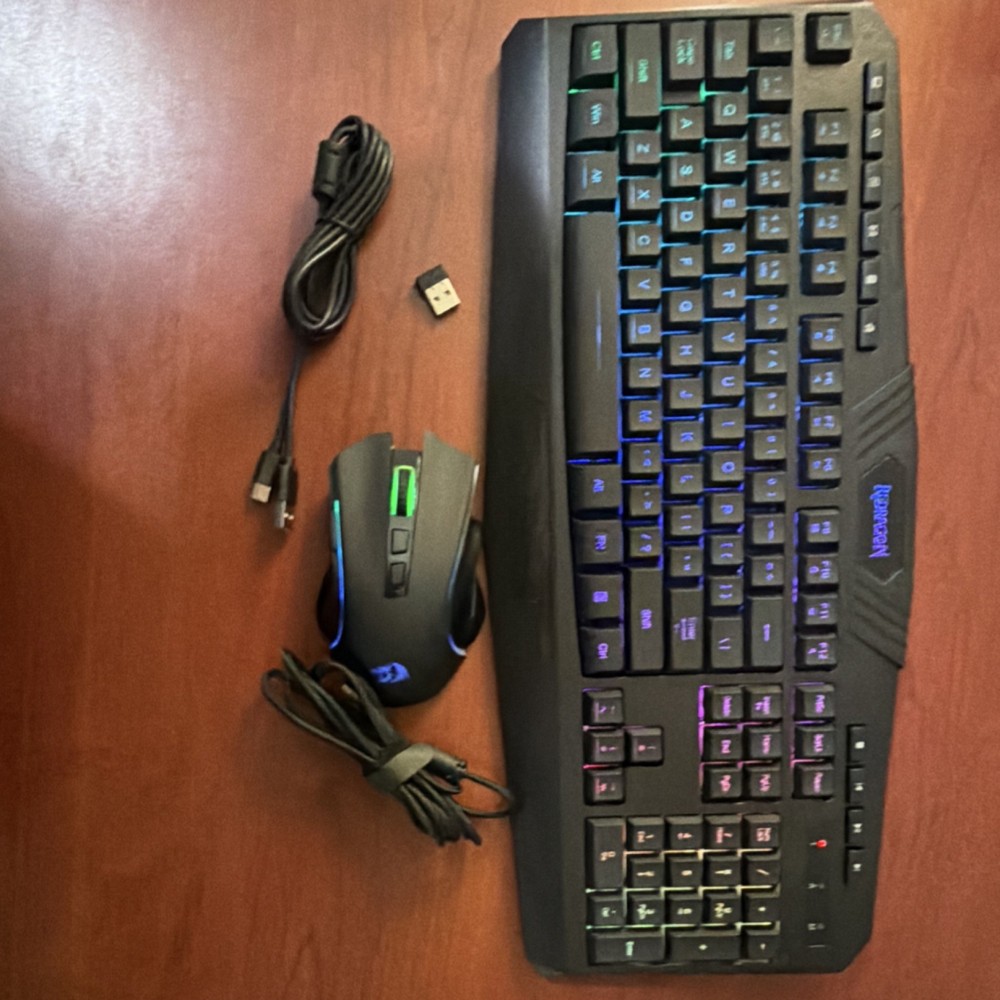 Redragon S101-W Gaming 3 Modes RGB Wired/Wireless Keyboard & Mouse Bundle