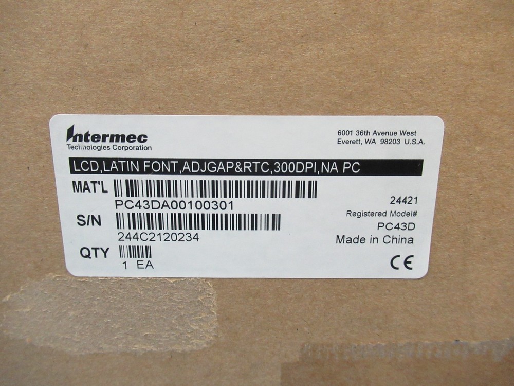 Intermec PC43DA00100301 PC43D 300dpi Direct Thermal USB Barcode Printer