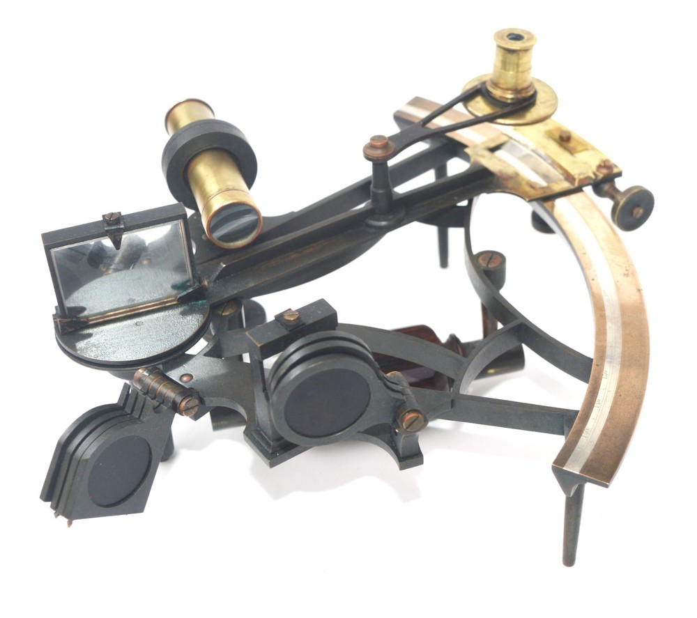 Sextant and case, smaller than normal size – George Whitbread.