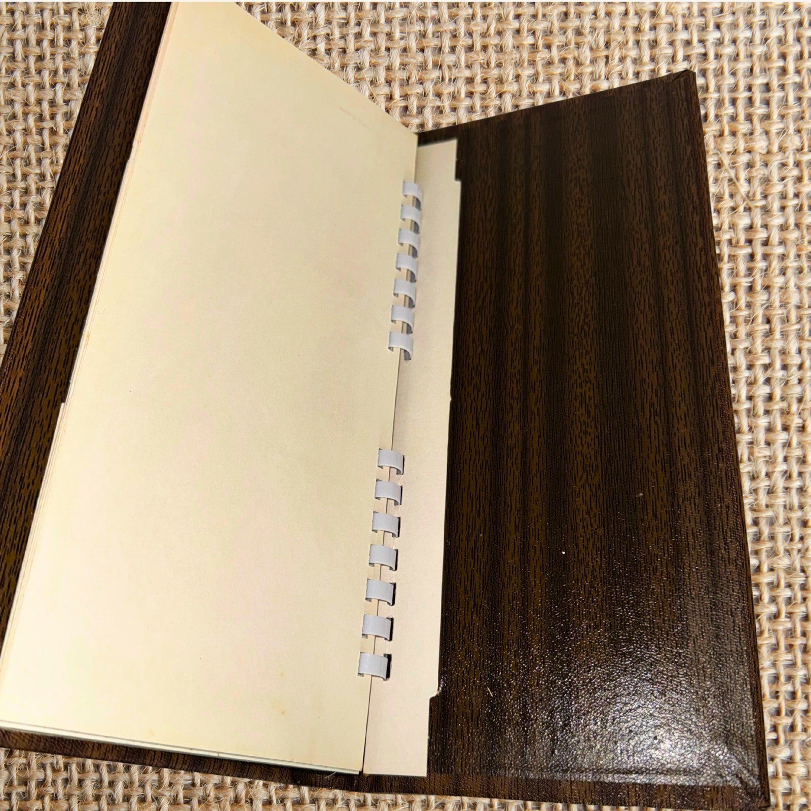 Vintage Photo Diary Album Made in Japan | 1970s–80s Faux Woodgrain Photo Sleeves