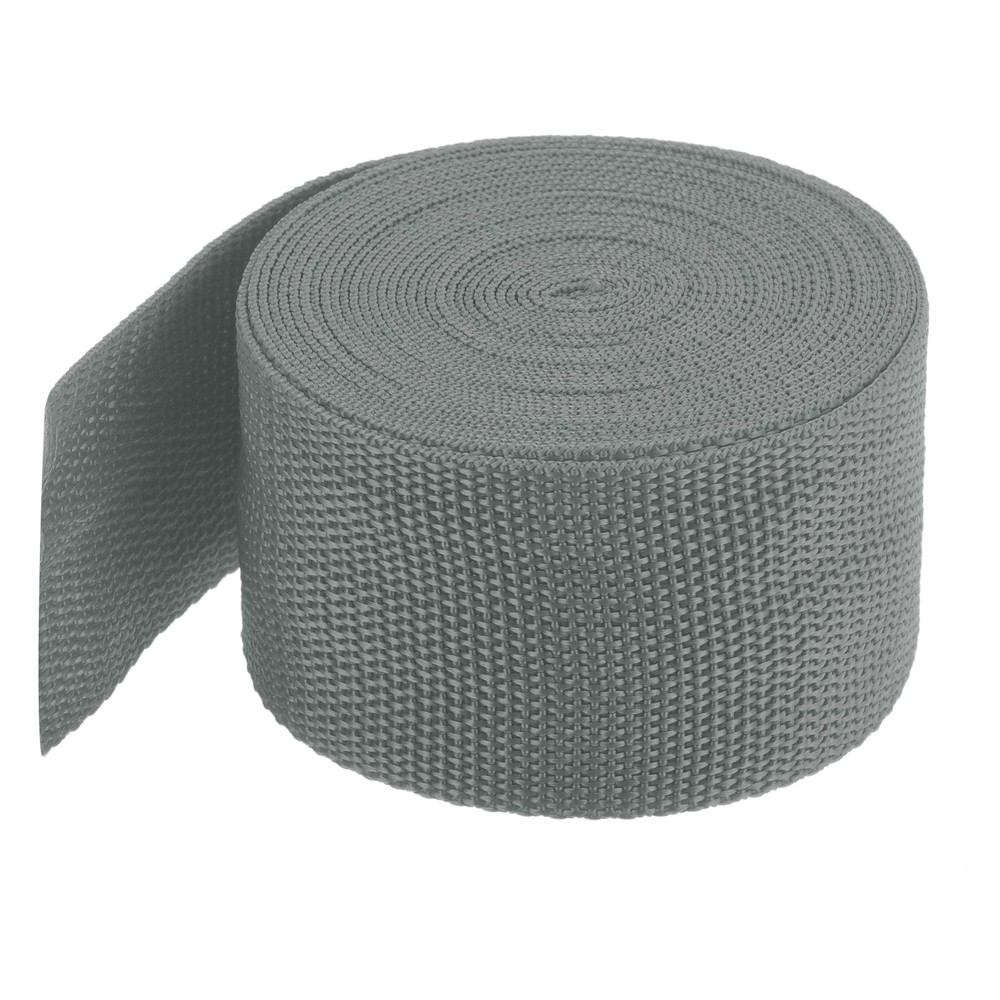 Lightweight Polypropylene Webbing Strap 5cm 5 Yard Grey