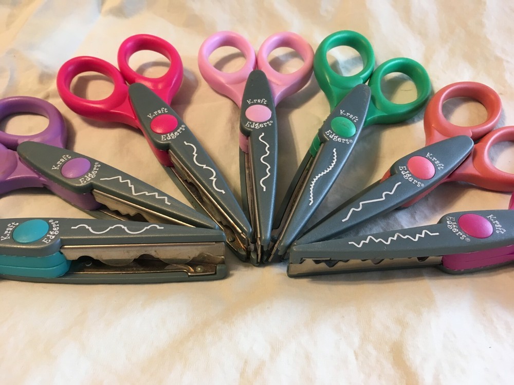 Kraft Edgers Bundle of 7 Scrapbooking Scissors