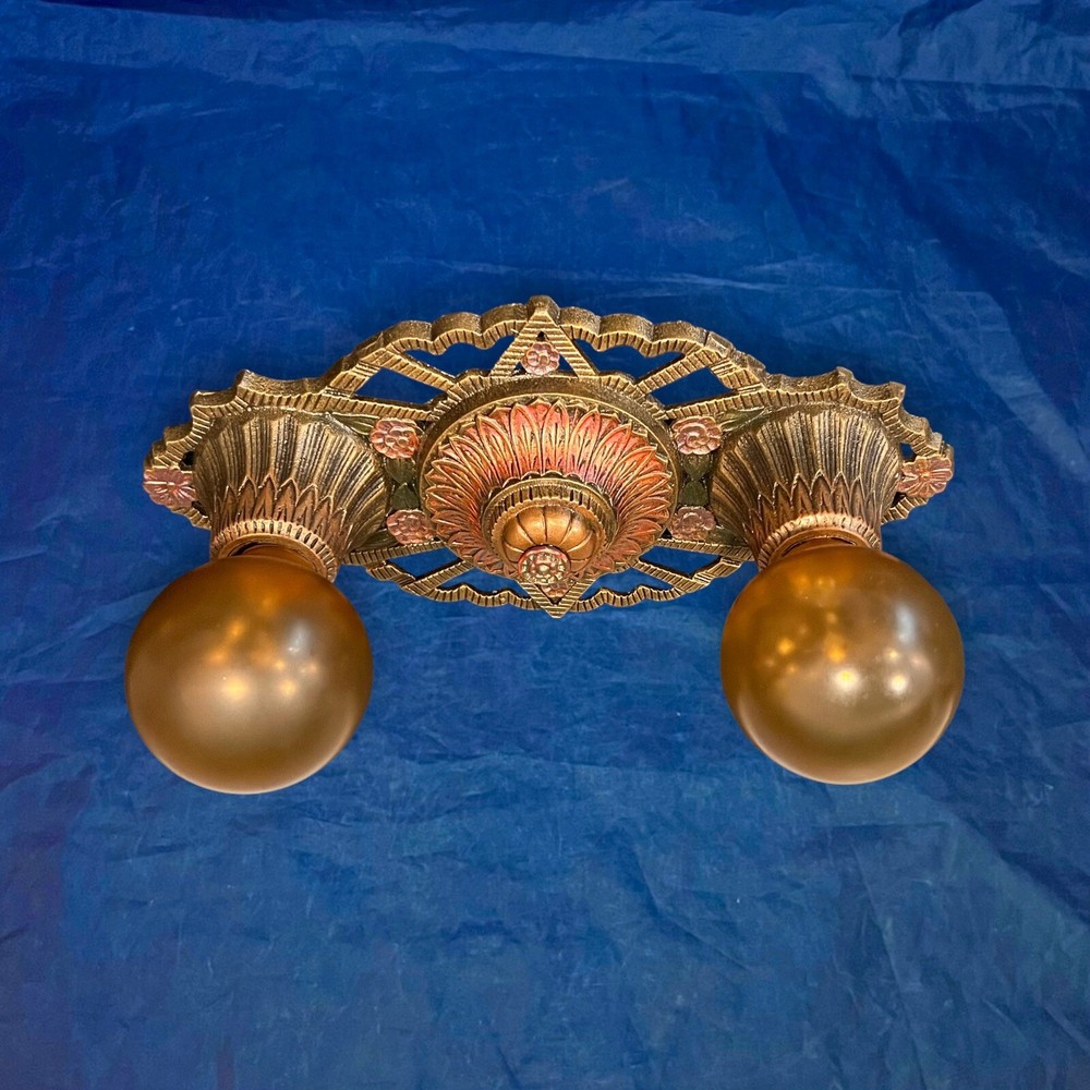 Single Great Flush Mount Nice Double Socket Fixture 42B