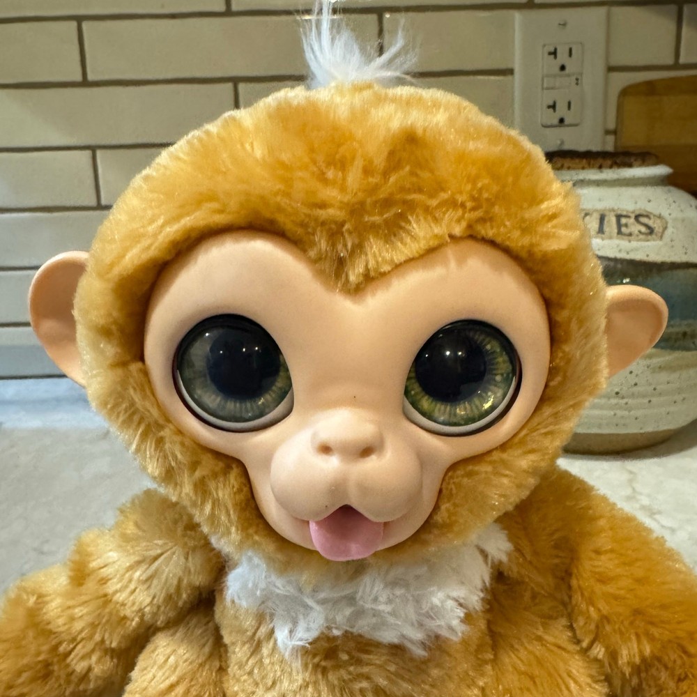furReal Check-Up Zandi Monkey E0367 Hasbro Interactive Sounds WORKS