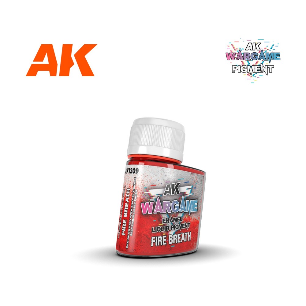 AK Modelling Accessory Enamel Liquid Pigment - Fire Breath EX/Mint