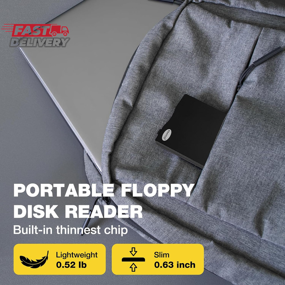 Floppy Disk Reader USB Type A/C Floppy Disk Drive/Player/Converter External 3.5