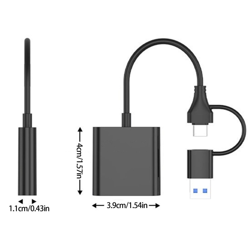 CFE B Card Reader 10Gbps USB3.2 Gen 2 Type C Memory Card Adapter