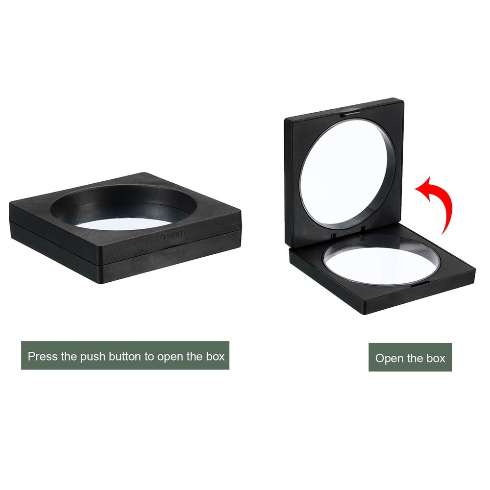 3Pcs 3D Floating Display Case, Coin Display Holder Case(White, 2.8x2.8″)