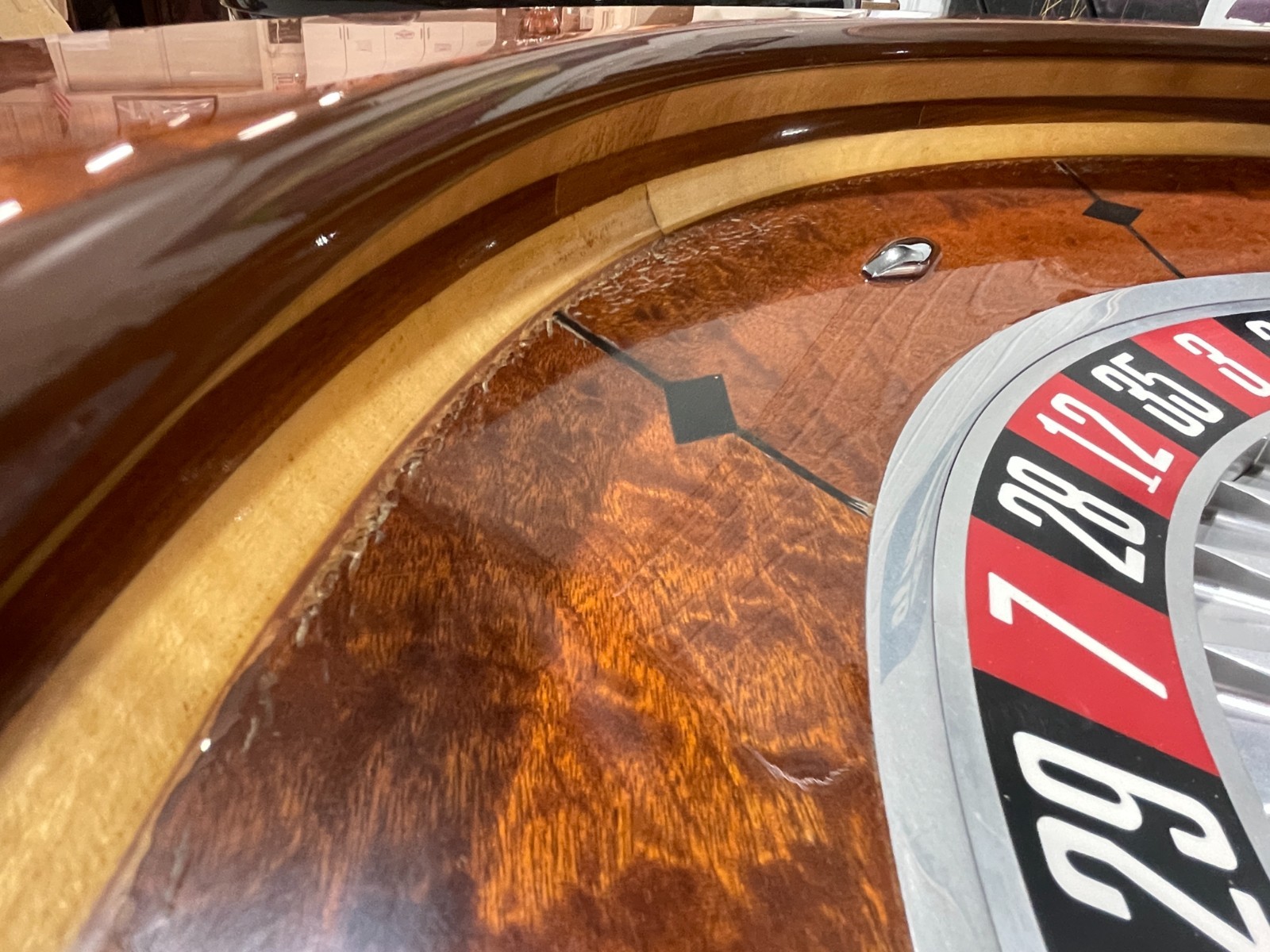 Roulette Saturn Wheel 32" Single 0 John Huxley (shipping-freight FREE) #12857