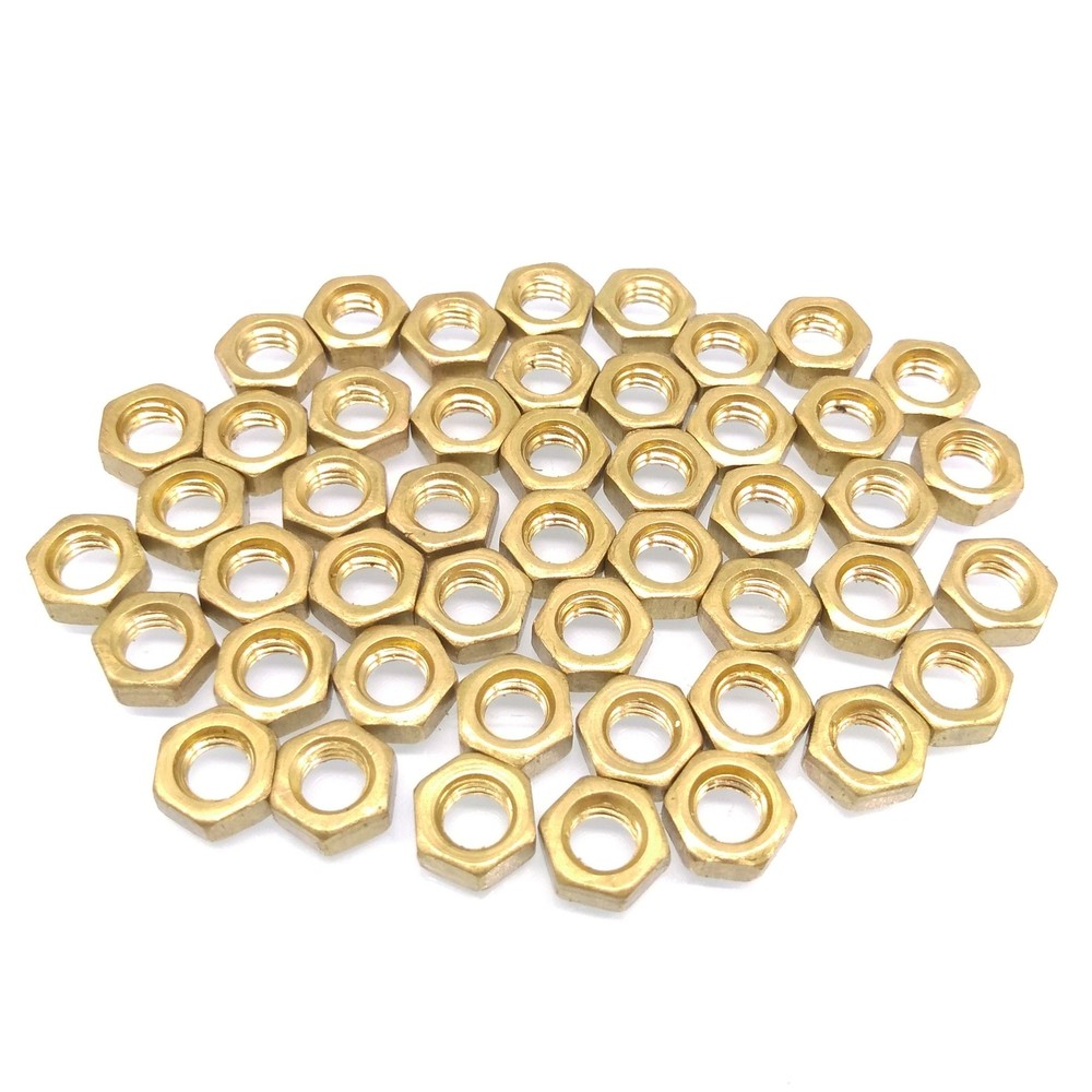 200pcs M5 Metric Thread Insert Screw Fastener Brass Hex Nut