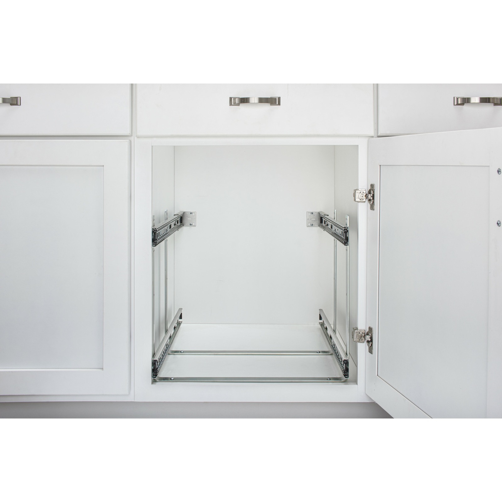 Rev-A-Shelf 5CW2-2122 Chrome 5CW2 Series 21" Two-Tier Pull Out Cookware Organize