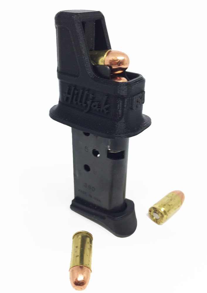 Walther PPK/S single-stack Speed loader, Hilljak Quickie Loader QL380 - Black