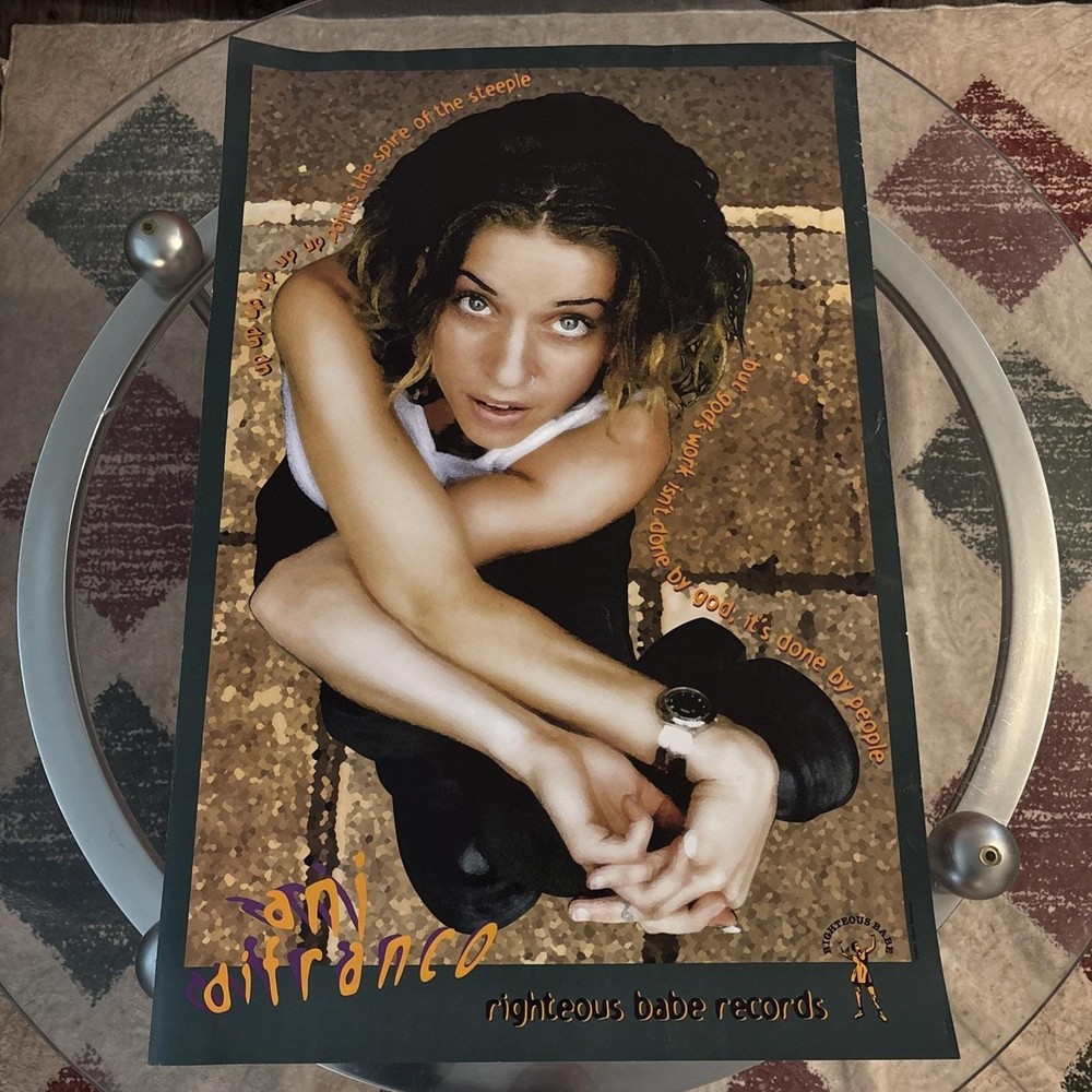 Vintage Ani Difranco Di Franco Poster Righteous Babe Records 20x30"