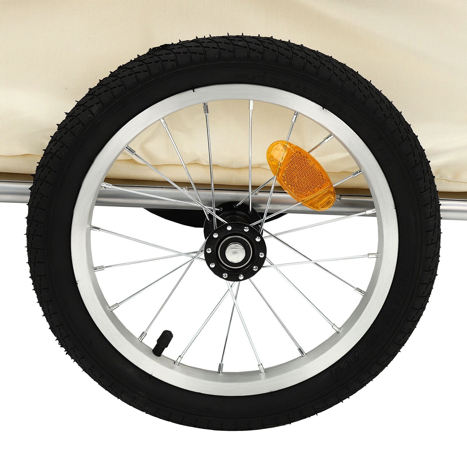 Bicycle Bike Cargo Trailer Steel Carrier Storage Cart Wheel Runner For Shopping