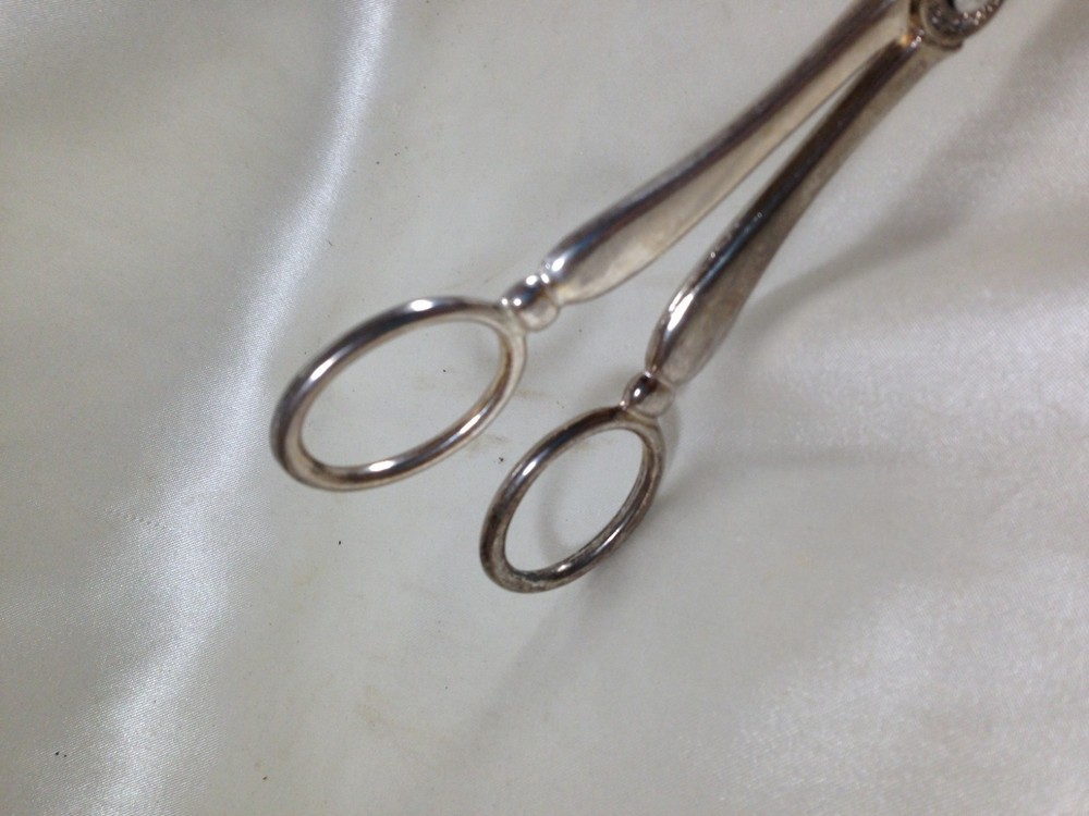 Vintage Leonard Silverplate Pastry Cake Serving Tongs