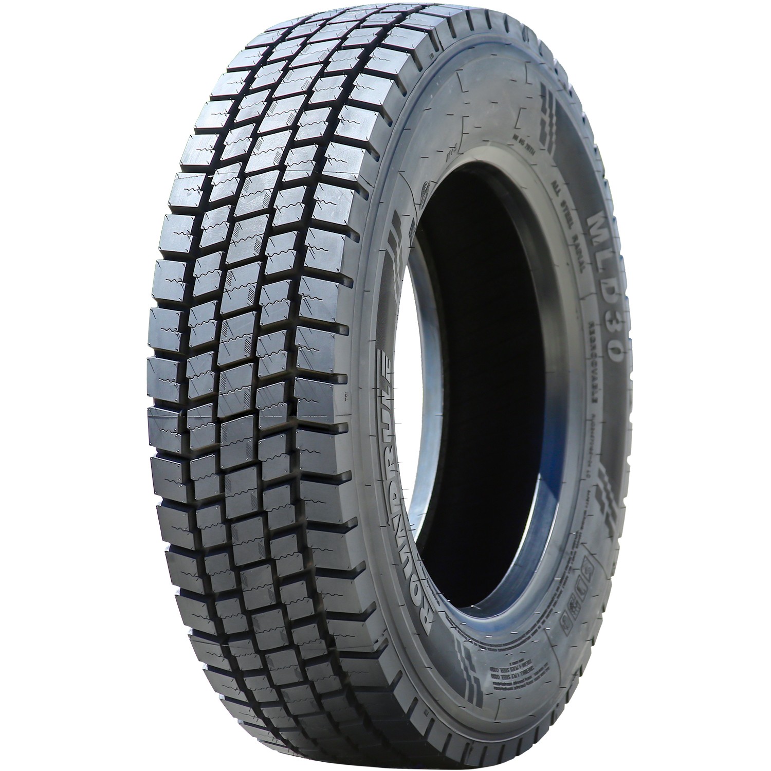 4 Tires Roundrule MLD30 All Steel 245/70R19.5 Load H 16 Ply Drive Commercial