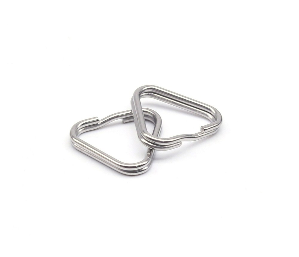 HITHUT 2pcs Camera Eyelet Ring Split Lug Triangle 12mm, Silver