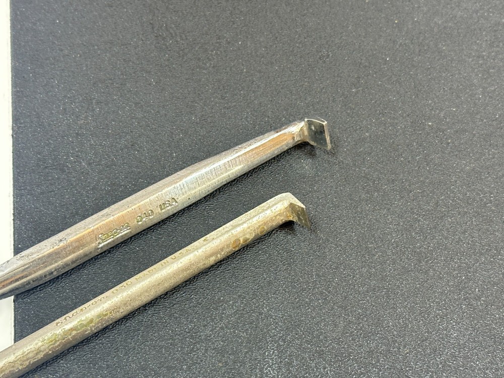 🇺🇸 Snap-on Tools USA 2pc Offset Slotted Screwdriver Set 040 030 Flathead, 90°