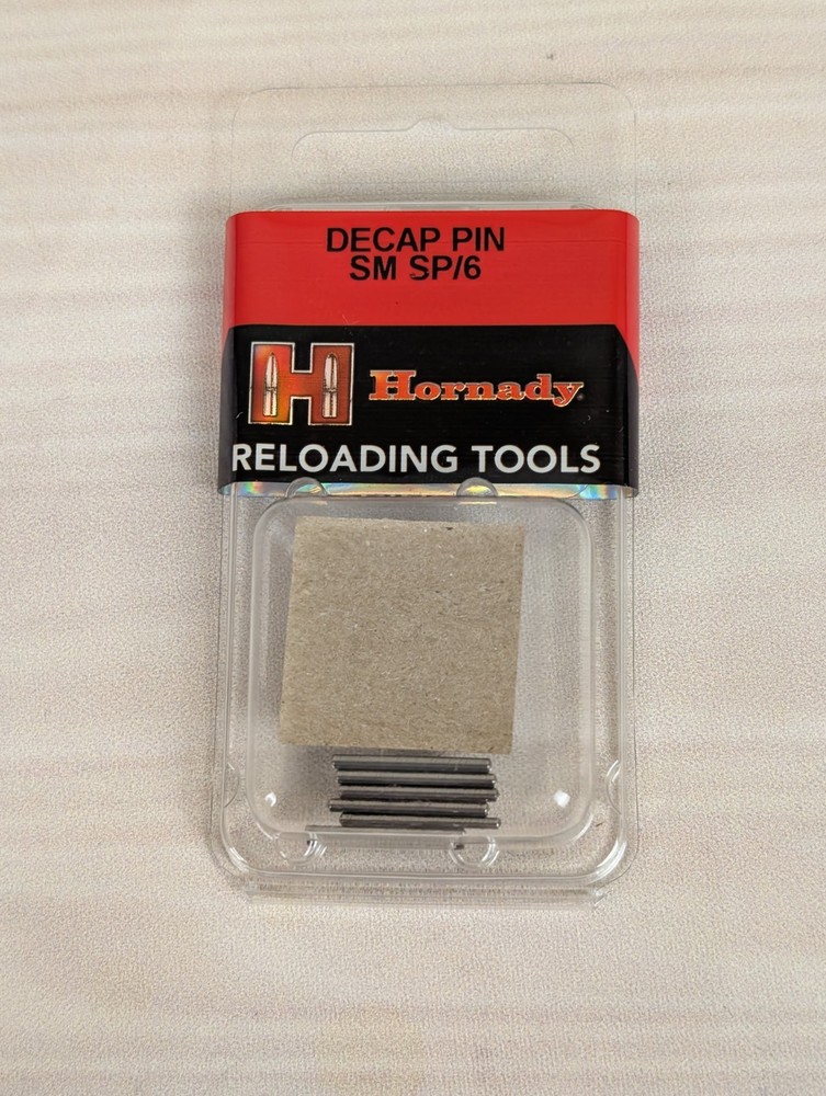 Hornady Reloading Tools  Small Decapping Pin 6-Pack 060009 New
