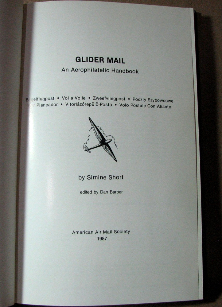 Stamp Reference Book Glider Mail-Signed JH4