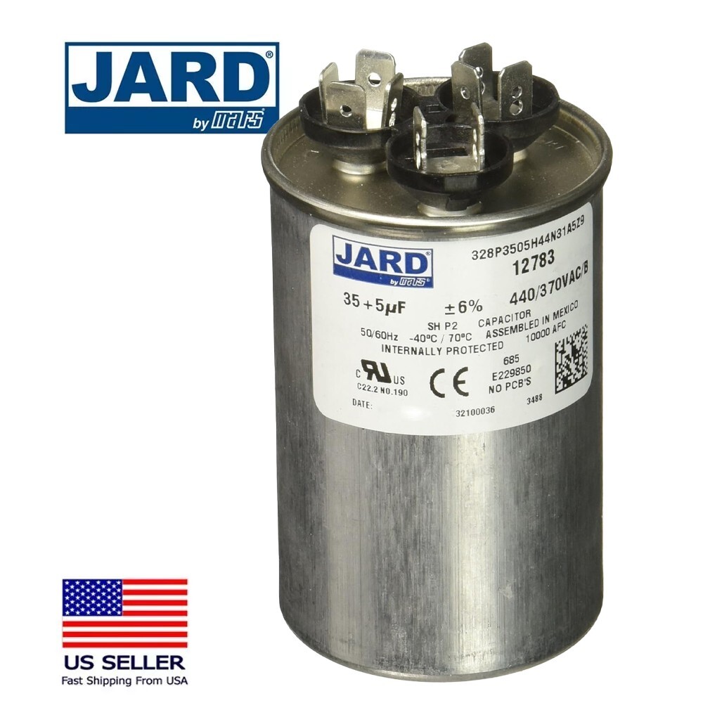 Jard by MARS 12783 35/5 MFD 440V Motor Run Capacitor, Round