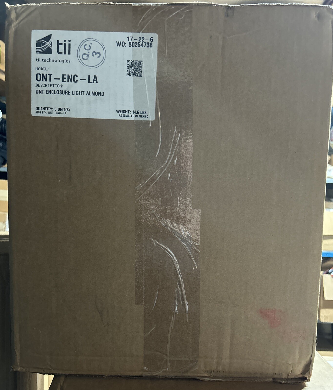 Tii Technologies ONT-ENC-LA Indoor Optical Network Terminal Enclosure for ONT