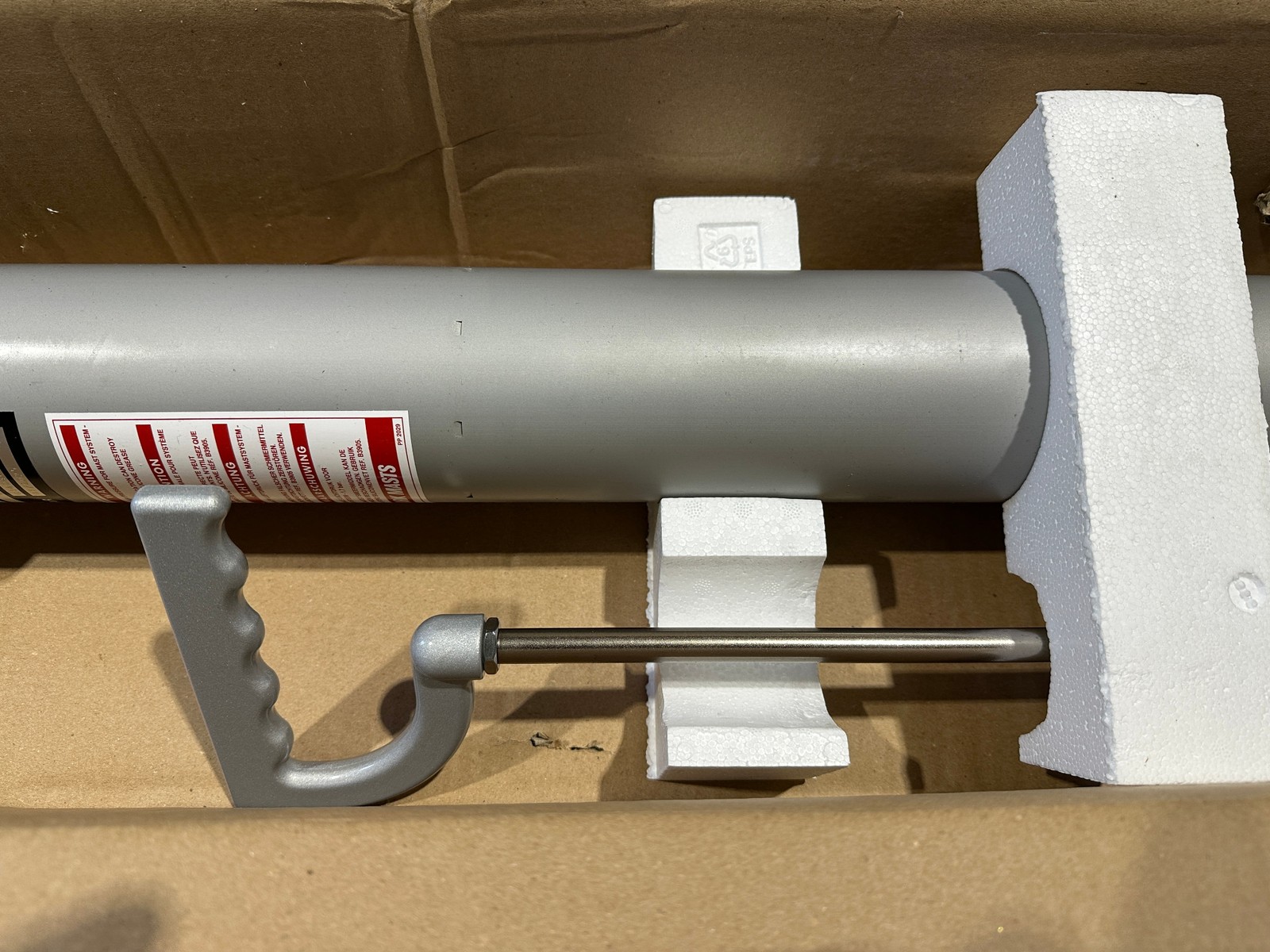 NEW Clark Masts CQTX6-6/HP QT Series Lightweight Telescopic Mast 3.5" Base Tube