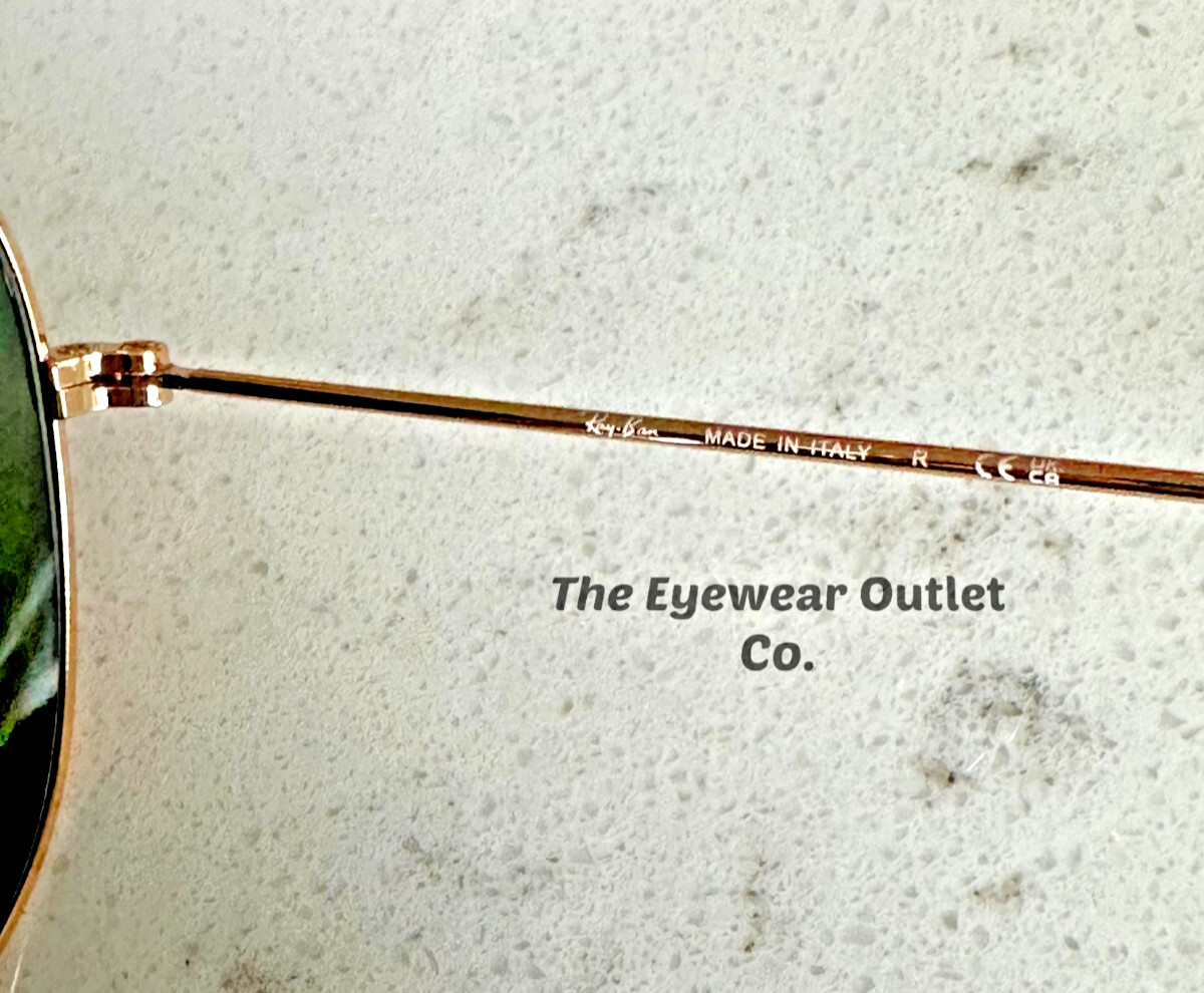 Store Display Rayban Classic Green G15 Lens Aviator RB3025 58 /62 Men Women