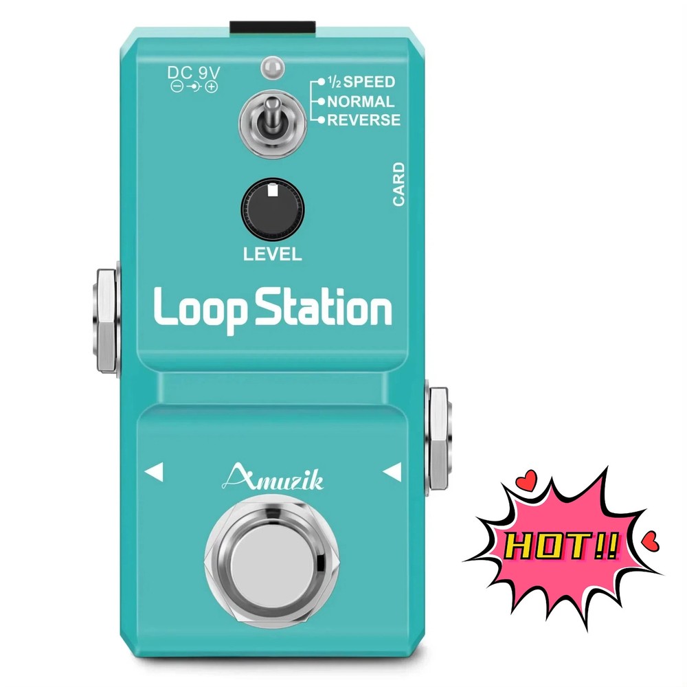 Guitar Bass Keyboard Rhythm Looper Pedal Effect Loop Station Unlimited Overdub