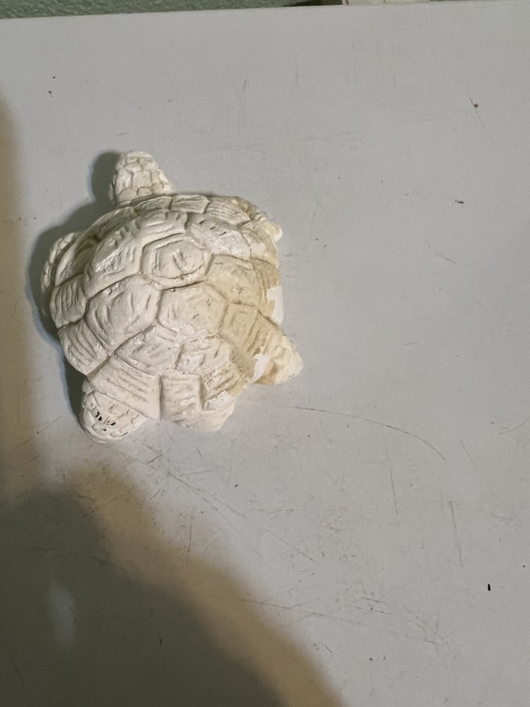 White Stone Turtle Figure