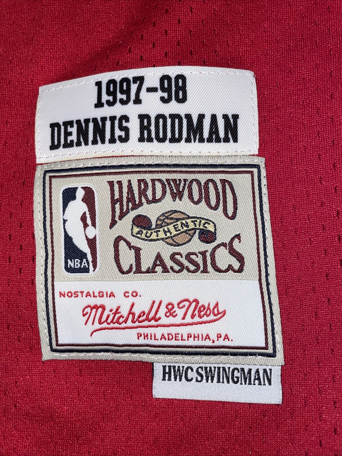 Nwt Adult Large MITCHELL NESS CHICAGO BULLS DENNIS RODMAN 1997-98 JERSEY