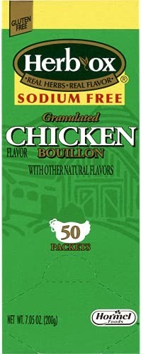 Sodium-Free Bouillon Packets Bundle - Beef & Chicken Flavor, 100 Total Packets