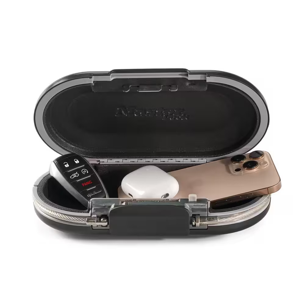 Portable Safe, Resettable Combination, Black