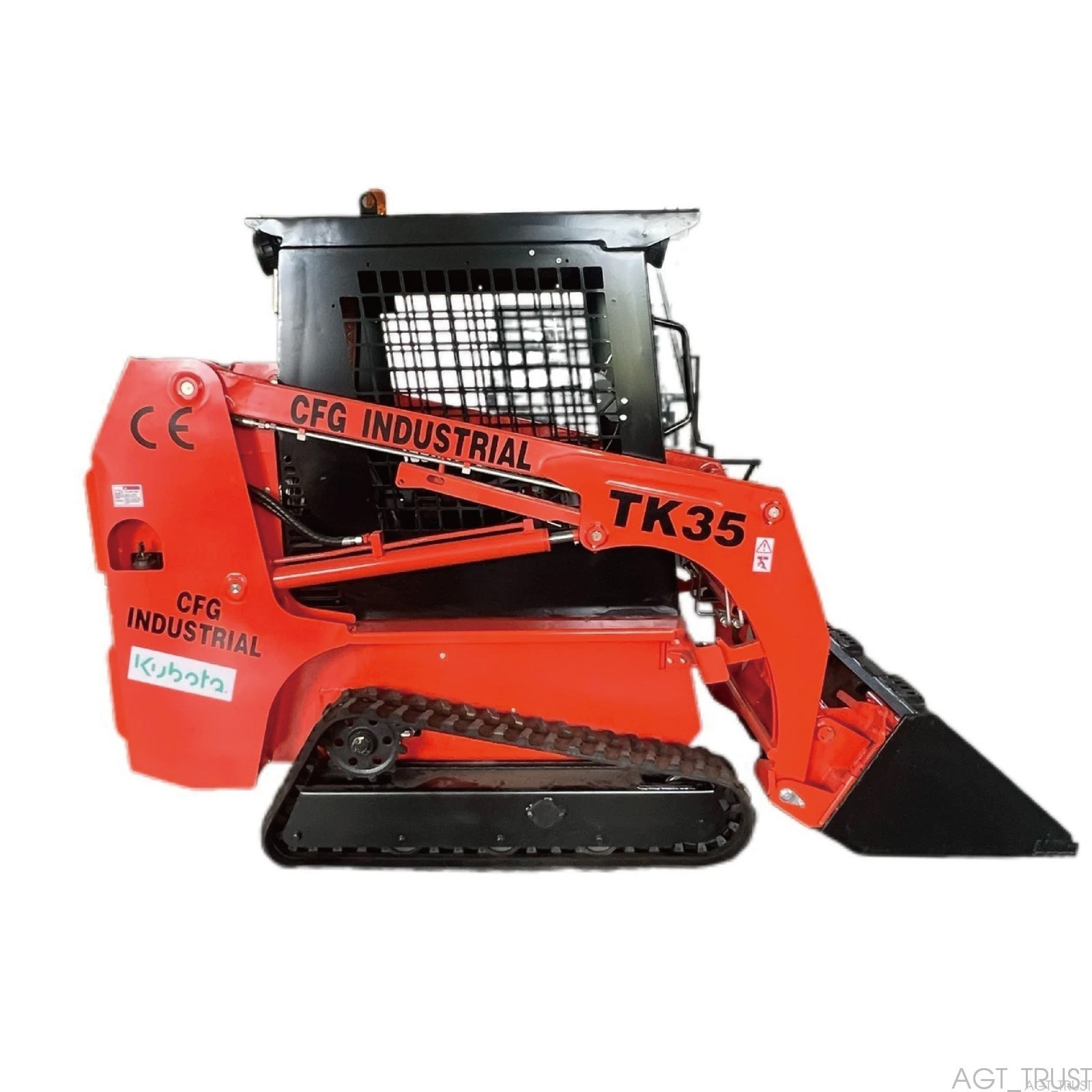 NEW 27HP 1.4 Ton CFG TK35 Tracked Mini Skid Steer Loader with Kubota Engine 2025