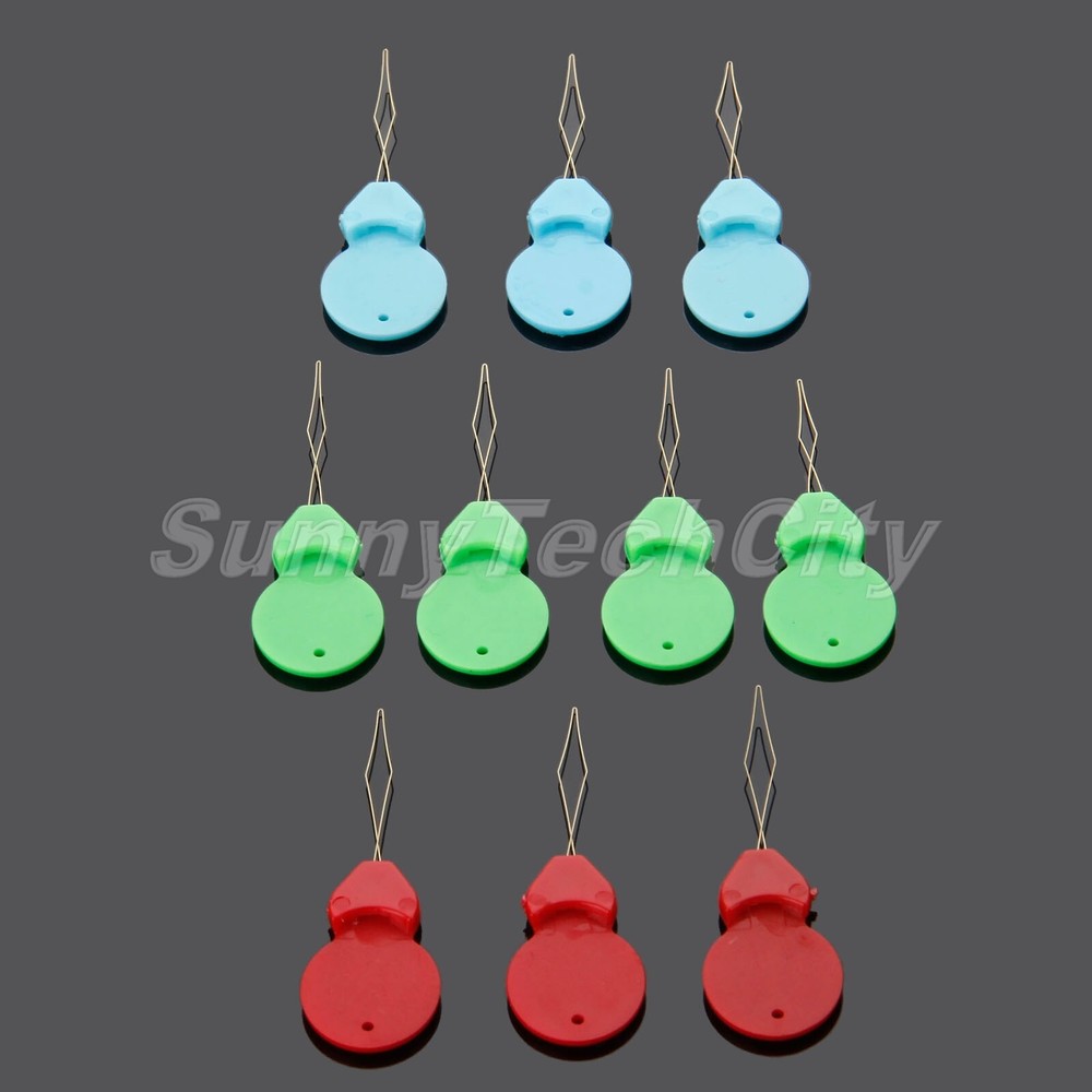 5cm Plastic Needle Threader Help Thread Needle Eye Sewing Tools Portable 10X