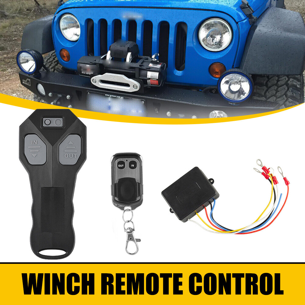 Wireless Winch Remote & Receiver Control Kit DC12V Switch Handset For ATV UTV
