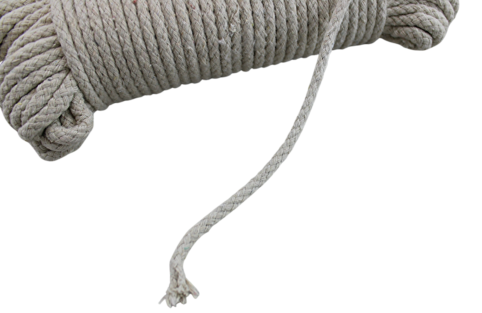 1 pc #6 Natural Color 100 Ft Cotton Clothesline Rope Multi Use Arts and Crafts