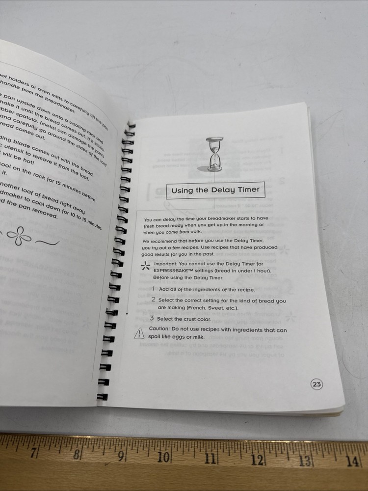 Oster 2 Lb.Expressbake Bread Machine User Manual &Bread Recipes