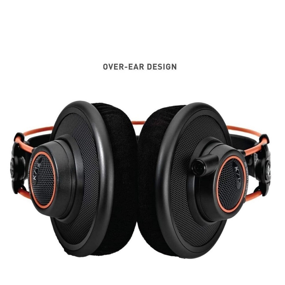 AKG K712 PRO Dynamic Reference Studio Open-Back Over-Ear Wired Black Headphones