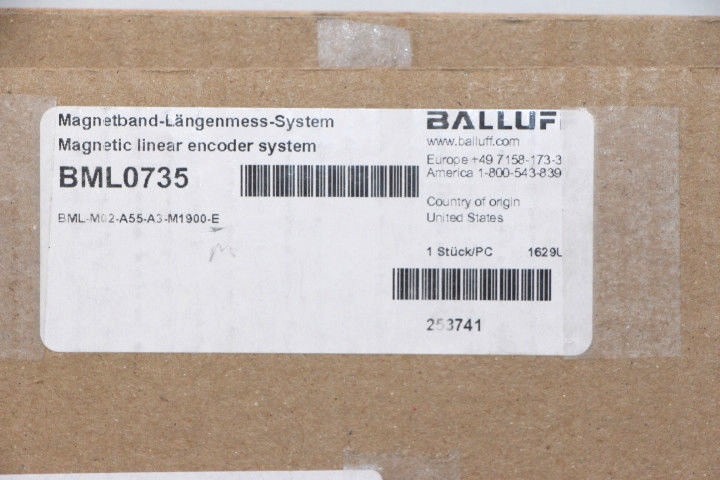 Balluff BML0735 BML-M02-A55-A3-M1900-E Magnetic Linear Encoder System 1900mm NEW