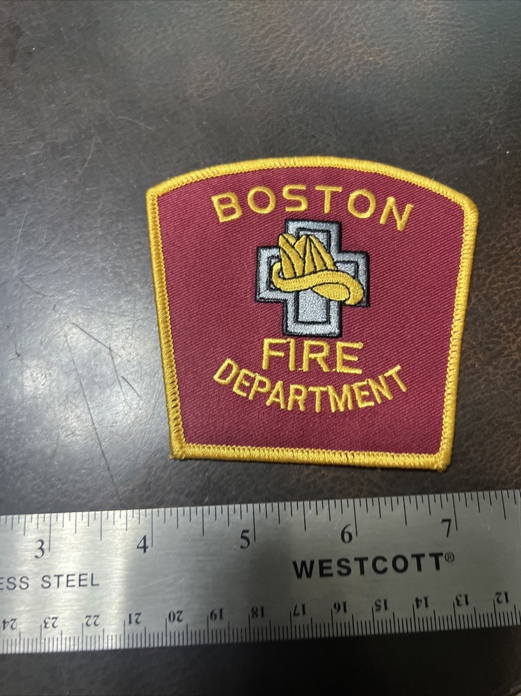 Vtg Obsolete Fire Department Patch Boston