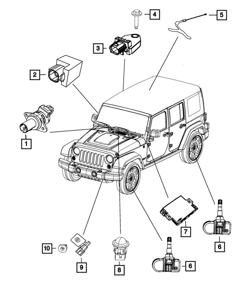 Genuine Mopar Anti Theft Transmitter 68064378AC