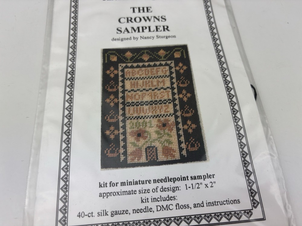 Threads Through Time The Crowns Sampler Needlepoint Pattern Kit 6S