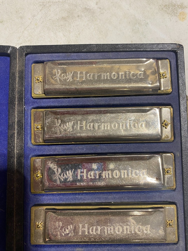 Kay Chicago Blues Harmonica 7 pc Set In Case