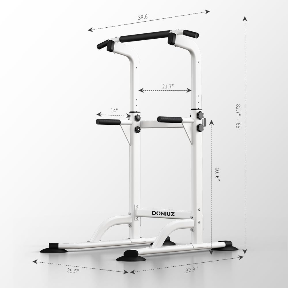 Power Tower Pull up Bar and Dip Station, Multi-Function Home Gym, Strength Train