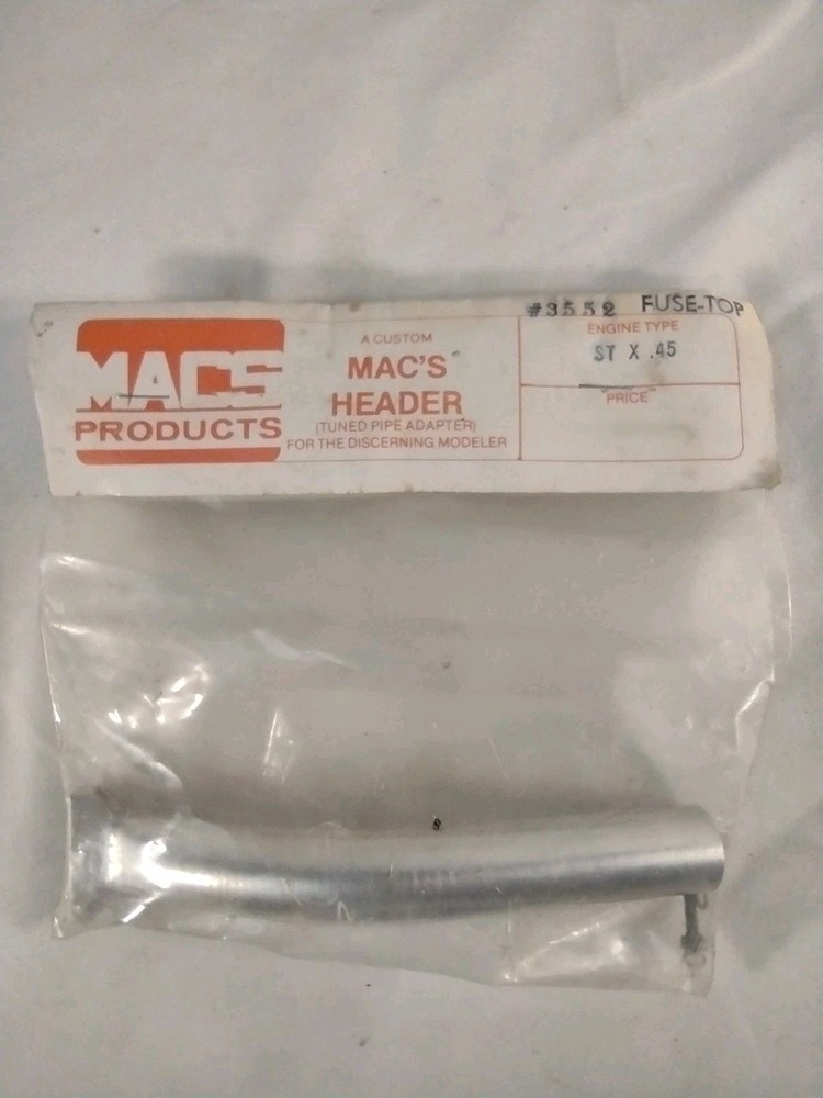 Model Airplane Engine Header. Mac's