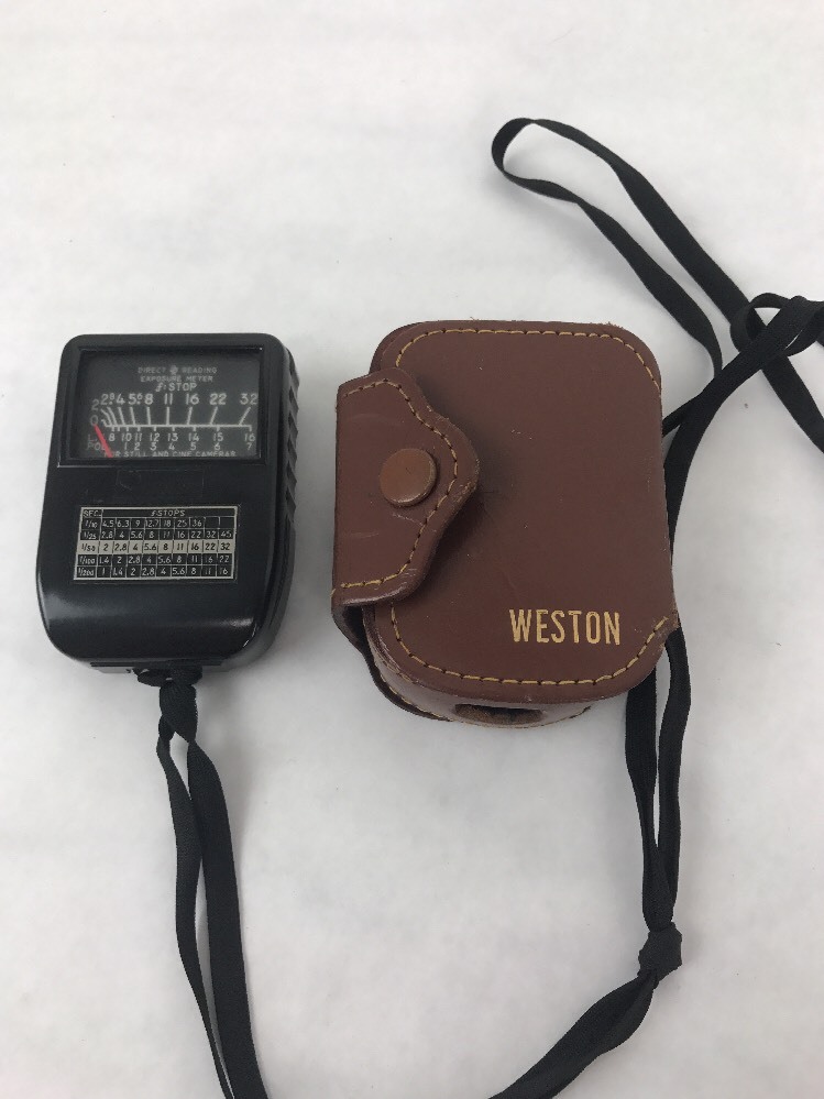 WESTON MODEL 853 Selenium Direct Reading Exposure Meter - WORKING - with Case