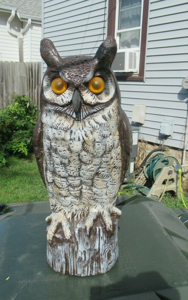 Dalen plastic Owl 18 inches Scarecrow device USED