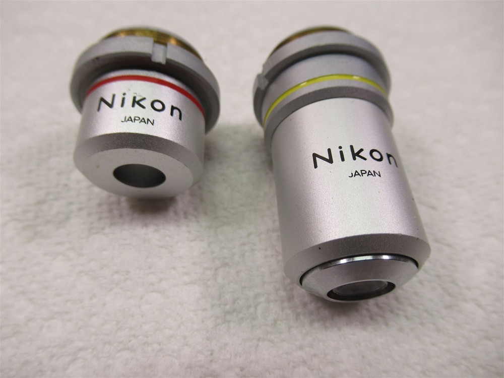 Nikon 10x and 4x Microscope Objective Lenses for Model SC