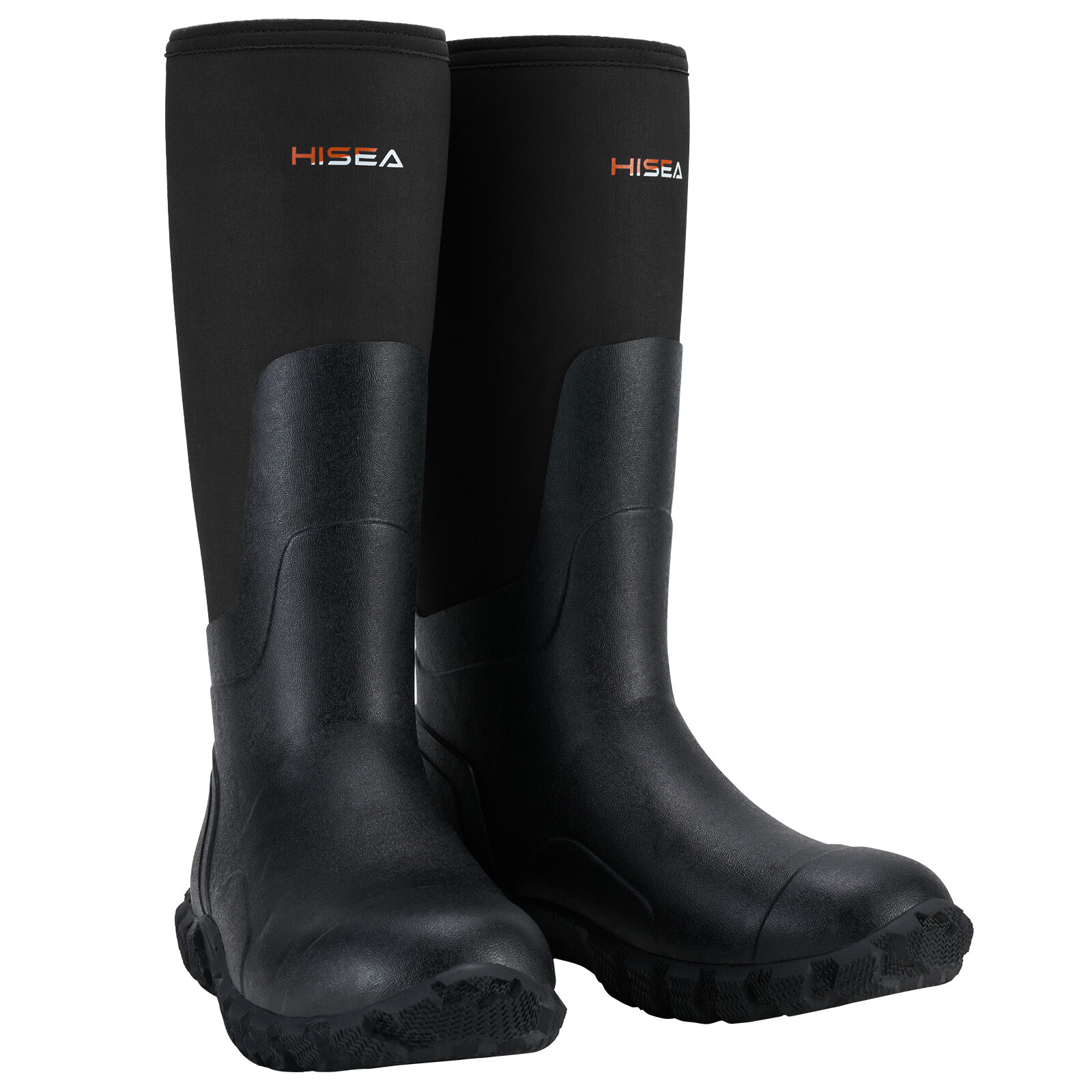 HISEA Men Chore Work Boots Waterproof Insulated Rubber Muck Boots Hunting Boots